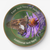 Painted Lady Butterfly Natuur Gepersonaliseerde Pa Papieren Bordje (Voorkant)