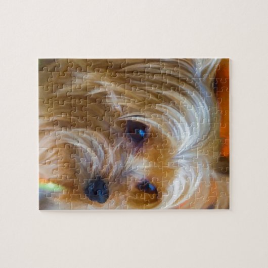 Painted Lady Yorkshire Terrier Legpuzzel (Horizontaal)