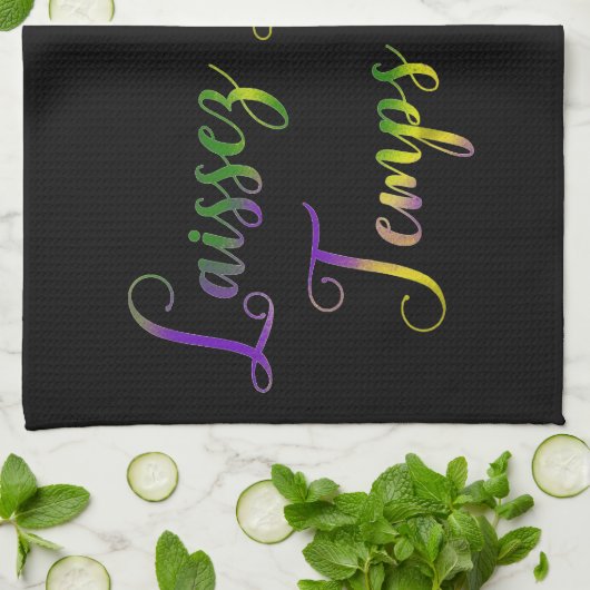 Painted Laissez Le Bon Temps Rouler Theedoek (Gevouwen)