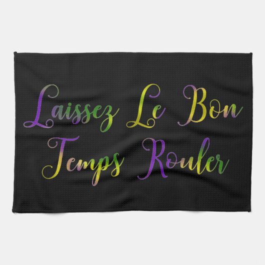 Painted Laissez Le Bon Temps Rouler Theedoek (Horizontaal)