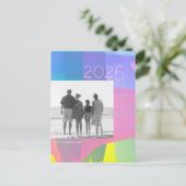 Painted Layers 2025 Nieuwjaar foto briefkaart (Staand voorkant)