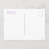 Painted Layers 2025 Nieuwjaar foto briefkaart (Achterkant)