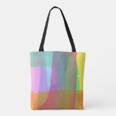 Painted Layers Gepersonaliseerde Canvas tas (Achterkant)