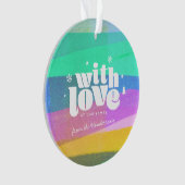 Painted Layers Kerst Acryl Ornament (voorkant)