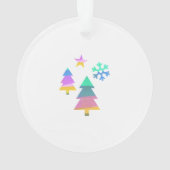 Painted Layers Kerst Acryl Ornament (achterkant)