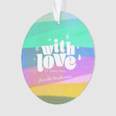 Painted Layers Kerst Acryl Ornament (voorkant)