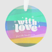 Painted Layers Kerst Acryl Ornament (voorkant)