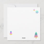 Painted Layers Love bij Christmas Flat Kaart (Achterkant)