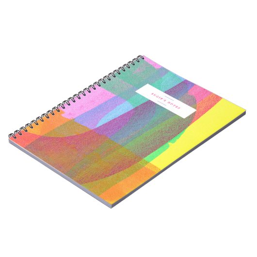 Painted Layers Spiral Bound Gepersonaliseerd Notit Notitieboek (Linkerzijde)