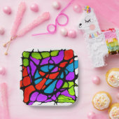 Painted light papieren bordje (Feest)