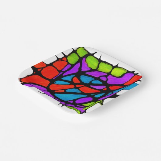 Painted light papieren bordje (Gebogen)