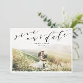 Painted Lijst Geometrische Save the Date Kaart (Staand voorkant)