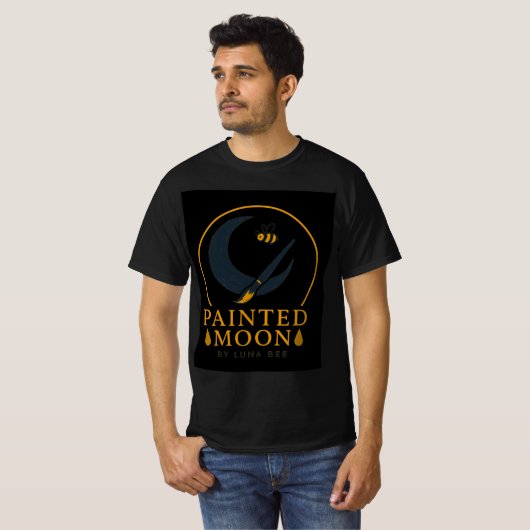 Painted Moon by Luna Bee Brand T-Shirt (Voorkant volledig)
