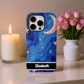 Painted Moonlight Starry Phone Hoesje