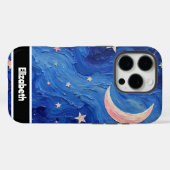 Painted Moonlight Starry Phone Hoesje (Achterkant (horizontaal))