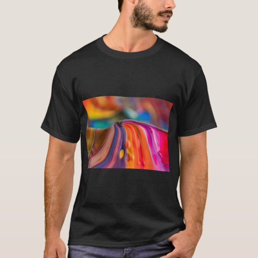 Painted Mountain Color Vibes T-shirt (Voorkant)