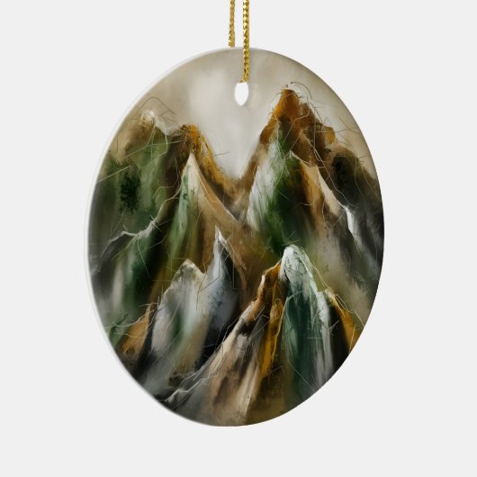 Painted Mountains  Keramisch Ornament (Rechts)