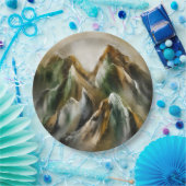 Painted Mountains Papieren Bordje (Feest)