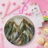 Painted Mountains Papieren Bordje (Feest)