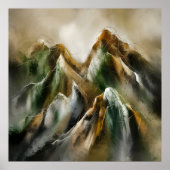 Painted Mountains  Poster (Voorkant)