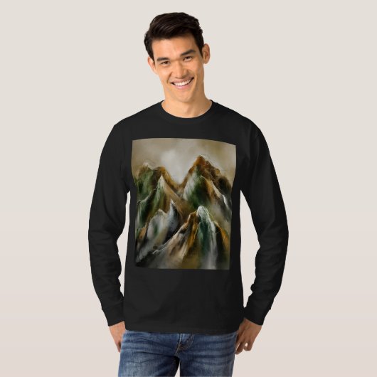 Painted Mountains  T-shirt (Voorkant volledig)