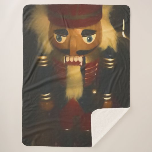 Painted Nutkraker Sherpa Blanket Sherpa Deken (Voorkant)