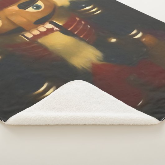 Painted Nutkraker Sherpa Blanket Sherpa Deken (3/4)