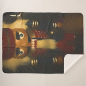 Painted Nutkraker Sherpa Blanket Sherpa Deken (Voorkant (horizontaal))