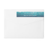 Painted Ocean Waves Blauwe Waterverf (Achterkant)