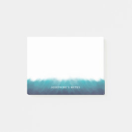 Painted Ocean Waves Blauwe Waterverf Gepersonalise Post-it® Notes