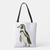 Painted Penguin Canvas tas (Achterkant)