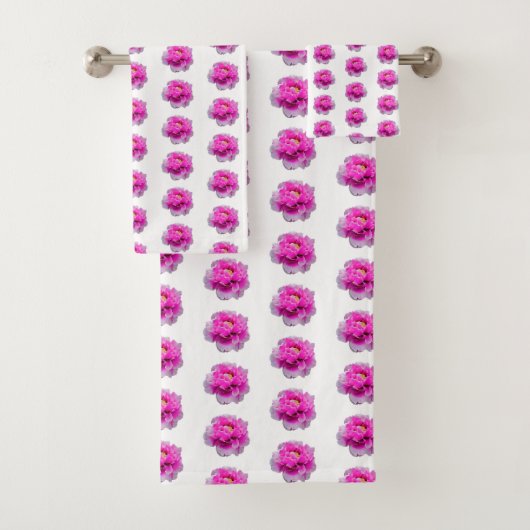 Painted Peony Bad Handdoek (Insitu)