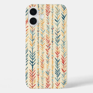 Painted Pine Needle Stripes - IPhone 16 Hoesje