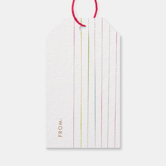 Painted Pines Gift Tag Cadeaulabel (Achterkant)