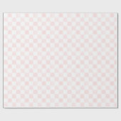 Painted Pink and White Check Checkerboard Pattern Cadeaupapier (Vlak)