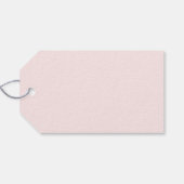 Painted Pink Checkerboard Pattern Wedding Cadeaulabel (Achterkant Horizontaal)