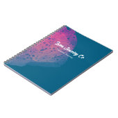 Painted Pink Rainbow Jewelry Business Card Notitieboek (Linkerzijde)