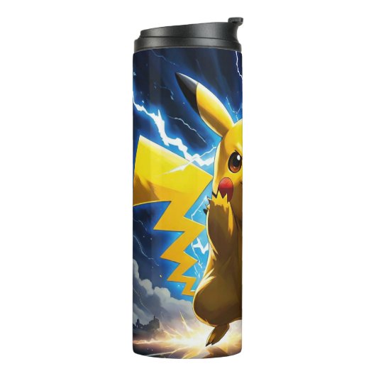 Painted Pokémon Pikachu thermische Mok (Gedraaid links)