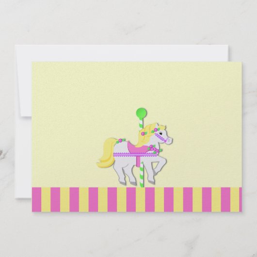 Painted Pony verjaardagsfeestje Kaart (Achterkant)