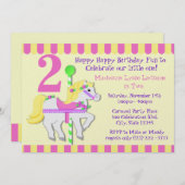 Painted Pony verjaardagsfeestje Kaart (Voorkant / Achterkant)