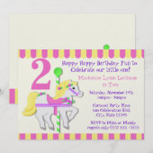 Painted Pony verjaardagsfeestje Kaart (Voorkant / Achterkant)