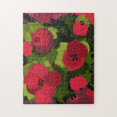 Painted Poppies | Kunst van Floral Legpuzzel (Verticaal)