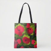 Painted Poppies | Kunst van Floral Tote Bag (Voorkant)