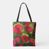 Painted Poppies | Kunst van Floral Tote Bag (Achterkant)