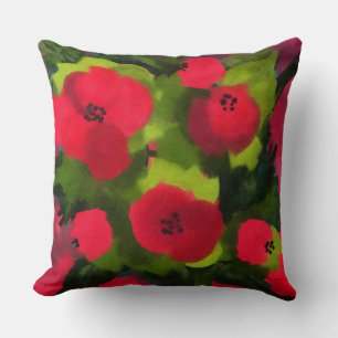Painted Poppies Mooie Floral Kunst Kussen