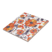 Painted Poppies Tegeltje (Zijkant)