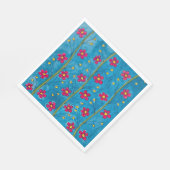 Painted Poppy Blossoms Party Servetten (Hoek)