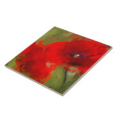 Painted Poppy Tile Tegeltje (Zijkant)