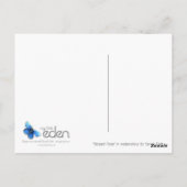 Painted quote beeldende kunst roos briefkaart (Achterkant)