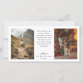 Painted Red Ribbon Long Landscape Holiday Photo (Achterkant)